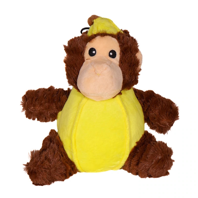 Mjuk hundleksak 20 cm Banana Monkey – Party Pets
