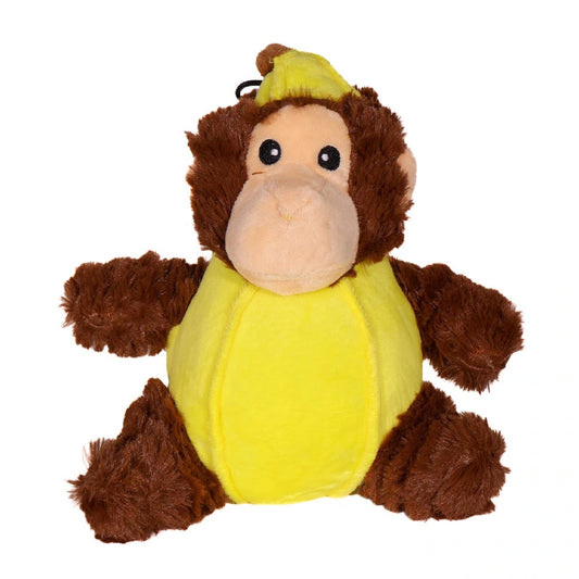 Mjuk hundleksak 20 cm Banana Monkey – Party Pets