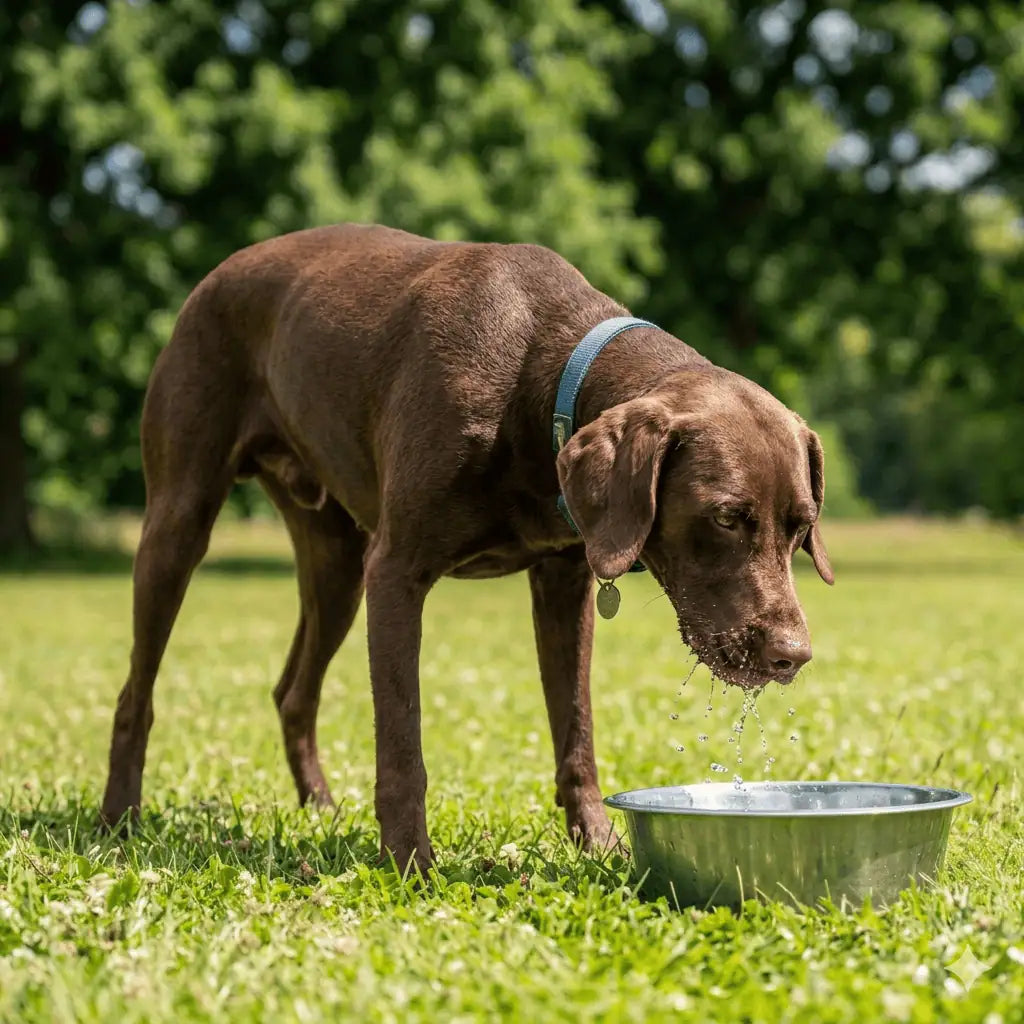 Hundskålar för mat och vatten till hund