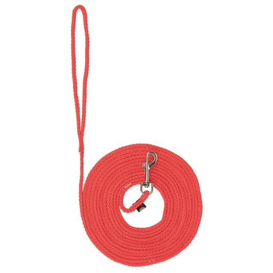 TRIXIE rund spårlina i röd nylon, 15 meter lång och 5 mm i diameter