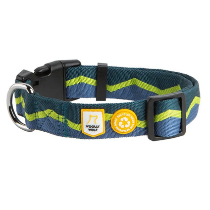 Justerbart Woolly Wolf Horizon hundhalsband i återvunnen polyester för dagliga promenader