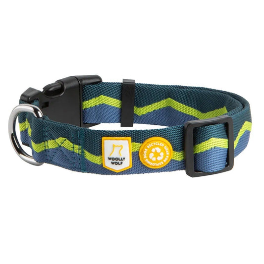 Justerbart Woolly Wolf Horizon hundhalsband i återvunnen polyester för dagliga promenader
